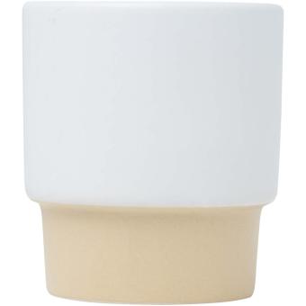 Olympia 130 ml stackable expresso cup with clay bottom White