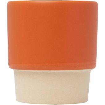 Olympia 130 ml stackable expresso cup with clay bottom Orange