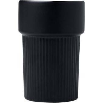 Fika 340 ml tumbler with bamboo sleeve Black