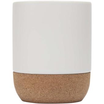 Billie 300 ml ceramic sublimation mug with cork details White