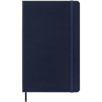 Moleskine hard cover 12 month L daily planner Sapphire