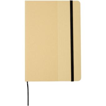 Nelida A5 recycled cardboard hard cover notebook Black