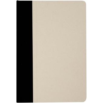 Liliana A5 sugar cane plastic hard cover notebook Black