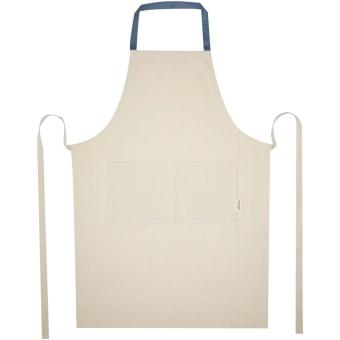 Nia 200 g/m² recycled cotton apron Skyblue