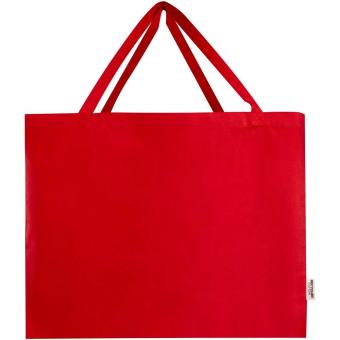 Odessa 220 g/m² GRS recycled cotton large tote bag Red