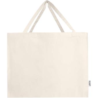 Odessa 220 g/m² GRS recycled cotton large tote bag Nature