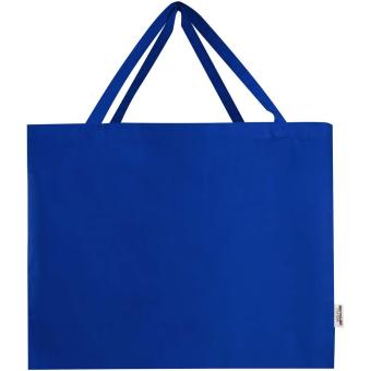 Odessa 220 g/m² GRS recycled cotton large tote bag Dark blue