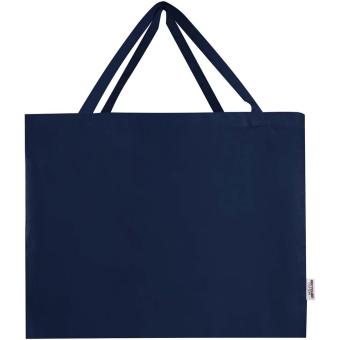 Odessa 220 g/m² GRS recycled cotton large tote bag Navy