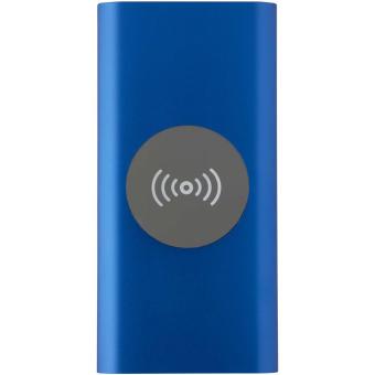 Juice 8000 mAh Type-C recycled aluminium wireless power bank Dark blue