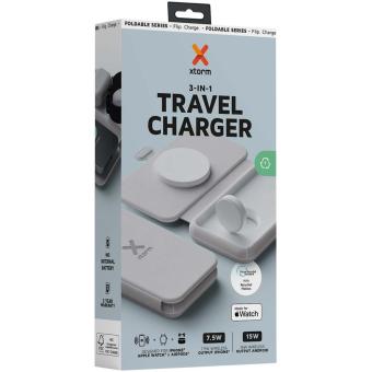 Xtorm XWF31 15W foldable 3-in-1 wireless travel charger Convoy grey