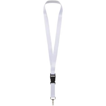 Bucks Sublimation Lanyard mit Schnappverschluss, schwarz/weiss Schwarz/weiss | 10mm