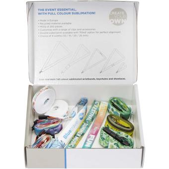 Sublimation lanyards sample box White