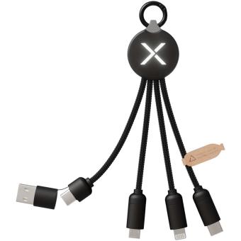 SCX.design C14 15W 5-in-1 charging cable Black