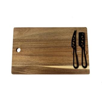 SCX.design K06 cheese board and knives set Timber