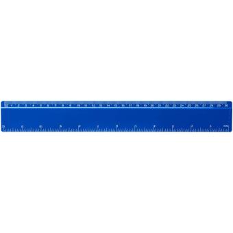 Renzo 30 cm plastic ruler Aztec blue