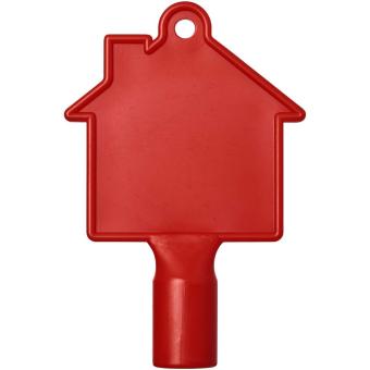 Maximilian house-shaped utility key Red