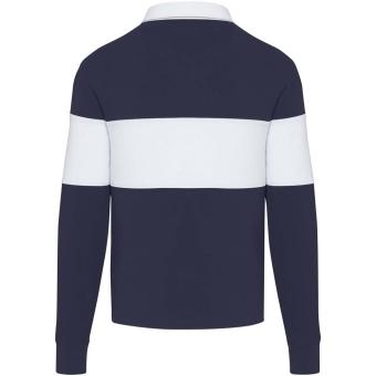 Clyde Rugby Polo Sweatshirt Unisex, navy weiss Navy weiss | XS