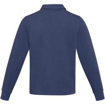 Clyde unisex organic rugby polo sweatshirt, navy Navy | XS