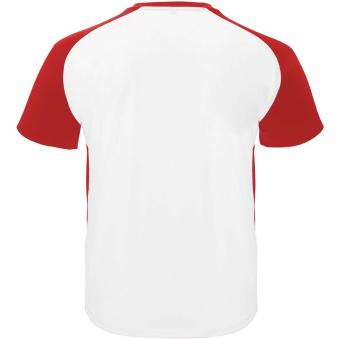 Bugatti T-Shirt Unisex aus recyceltem Material, weiß/rot Weiß/rot | L