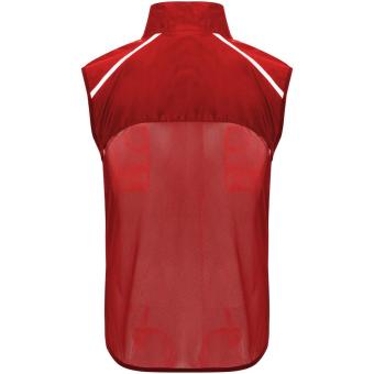 Jannu unisex lightweight running bodywarmer, red Red | XS