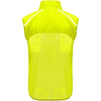 Jannu unisex lightweight running bodywarmer, yellow Yellow | XS