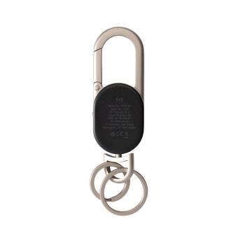 XD Collection Keyfinder keychain with worldwide locating and USB C Black/silver