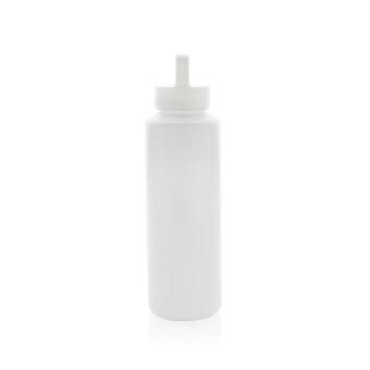 XD Collection RCS certified recycled PP water bottle with handle White