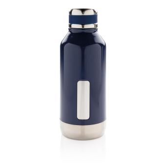 XD Collection Leak proof vacuum bottle with logo plate Aztec blue