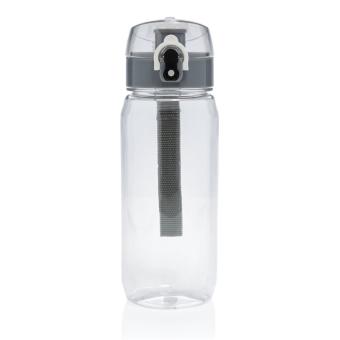 XD Collection Yide RCS Recycled PET leakproof lockable waterbottle 600ml Transparent