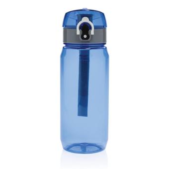 XD Collection Yide RCS Recycled PET leakproof lockable waterbottle 600ml Aztec blue