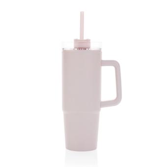 XD Collection Tana RCS plastic tumbler with handle 900ml Pink