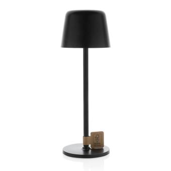 XD Collection Zenic RCS recycled plastic USB re-chargable table lamp Black