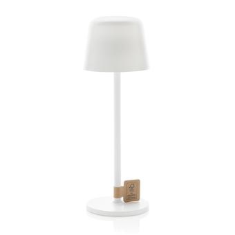 XD Collection Zenic RCS recycled plastic USB re-chargable table lamp White