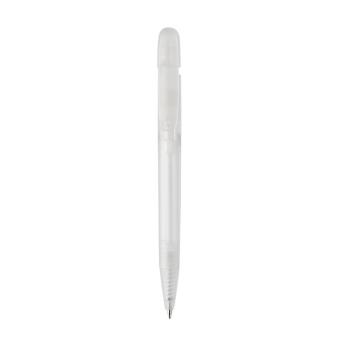 XD Collection Devin transparenter Stift aus GRS zertifiziertem rABS Weiß