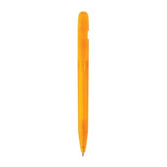 XD Collection Devin transparenter Stift aus GRS zertifiziertem rABS Orange