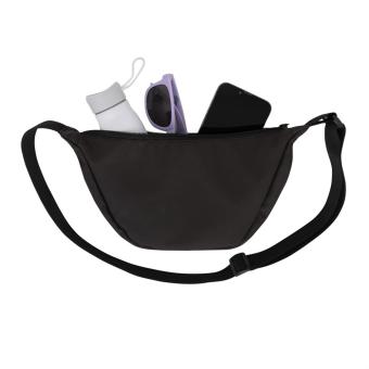 XD Collection Crescent AWARE™ RPET Half-Moon Sling Tasche Schwarz