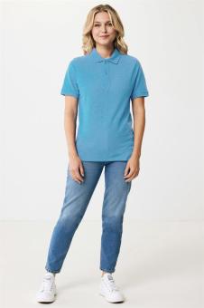 Iqoniq Yosemite recycled cotton pique polo, tranquil blue Tranquil blue | XL