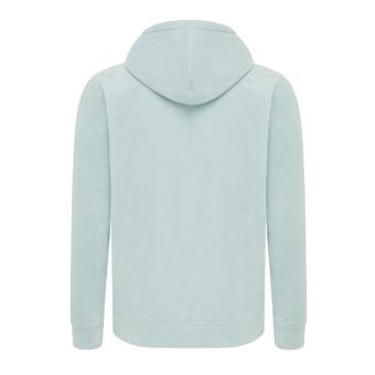 Iqoniq Trivor recycled polyester microfleece hoodie, iceberg green Iceberg green | XXS