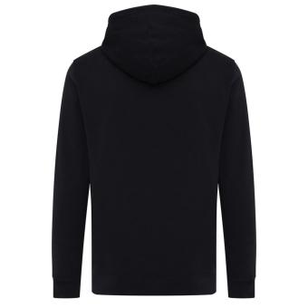 Iqoniq Rila Lightweight Hoodie aus recycelter Baumwolle, schwarz Schwarz | XXS