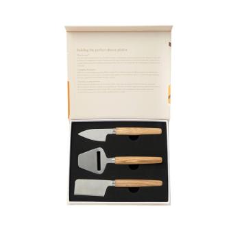 VINGA Retro cheese set Brown