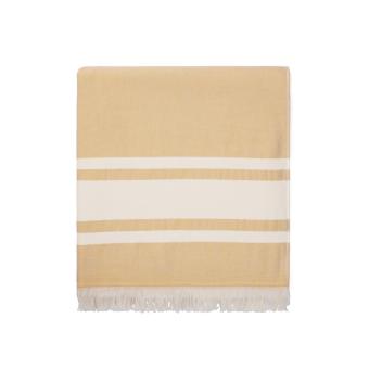 VINGA Tolo hammam terry towel, yellow Yellow, off white