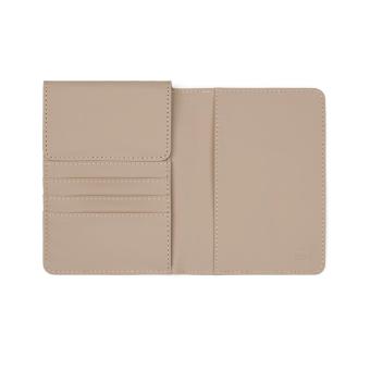 VINGA Baltimore RCS recycelte Polyester-RFID-Reisepasshülle Beige