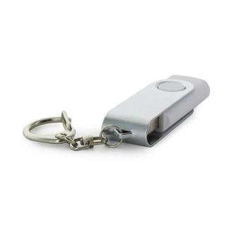 Carabiner for USB Sticks Silver