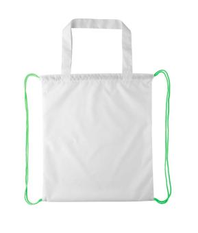 CreaDraw Shop custom drawstring bag White/green