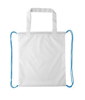 CreaDraw Shop custom drawstring bag Blue/white