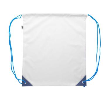CreaDraw Plus RPET custom drawstring bag Blue/white