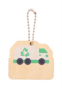 EcoRing keyring, garbage truck Nature