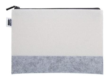 CreaFelt Beauty L custom cosmetic bag White/grey