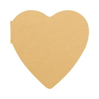 CreaStick Heart Eco custom sticky notepad Nature