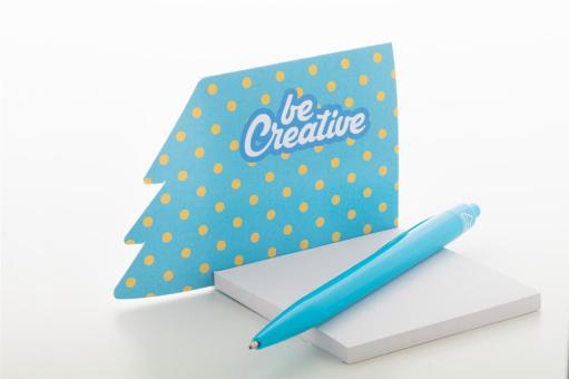 CreaStick Xmas custom sticky notepad, Christmas tree White